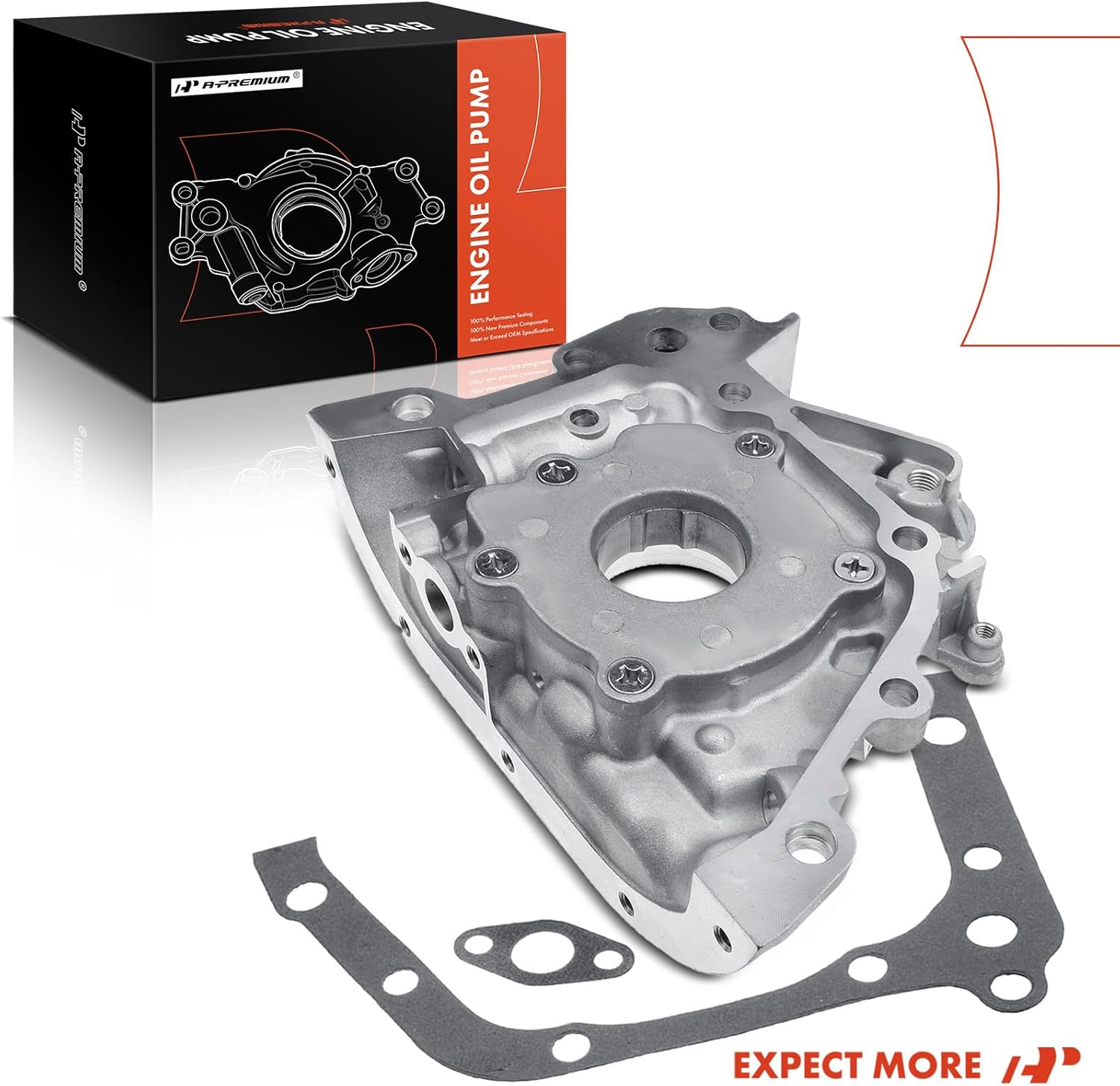 A-Premium Engine Oil Pump [1.6L] Compatible with Toyota Corolla 1993-1997 & Geo Prizm 1993-1995, with Gasket