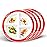 Health Beet MyPlate Portion Control Plate - 4 Divided Sections for Fruit Grains Veggies Proteins - Dishwasher & Microwave Safe Sectioned Plates for Health Education (Set of 4)