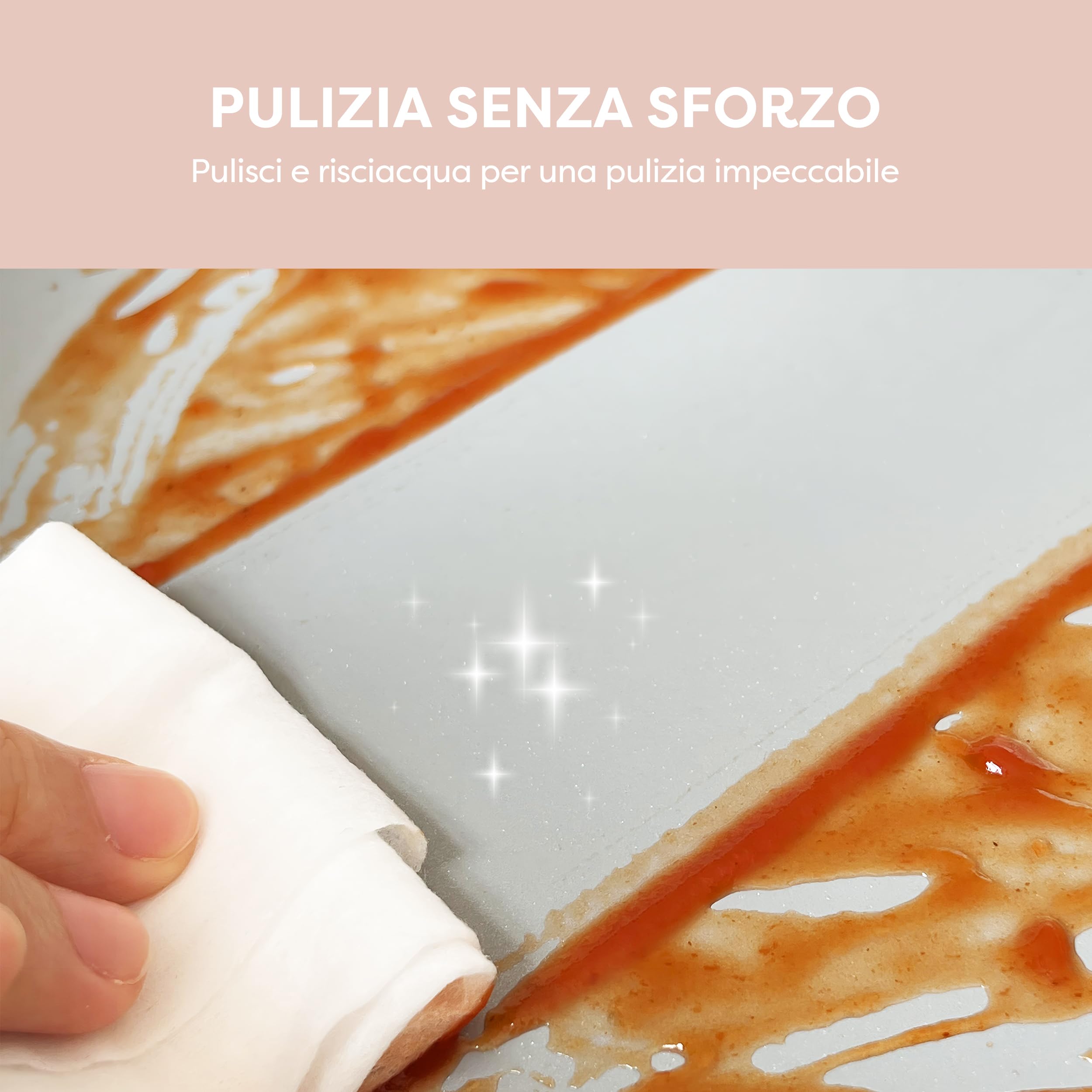 Ciarra Beyond - Pentole Set 7 pezzi - Padella 26 cm - Padella 28 cm/4,2 L - Casseruola 24 cm/5,9 L e 20 cm/2,8 L - Rivestimento antiaderente - Tutte le fonti di calore compresa induzione-Rosa