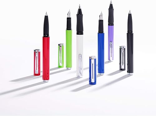 Miniatura 5 de Pluma estilográfica Sheaffer Pop con borde cromado y punta media, en caja de regalo