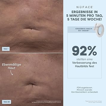 NuFACE NuBODY Toning Device - strafft Arme Bauch Beine und Po - Mikrostrom-Gerät zum Body Contouring - strafft die Haut und mindert Cellulite