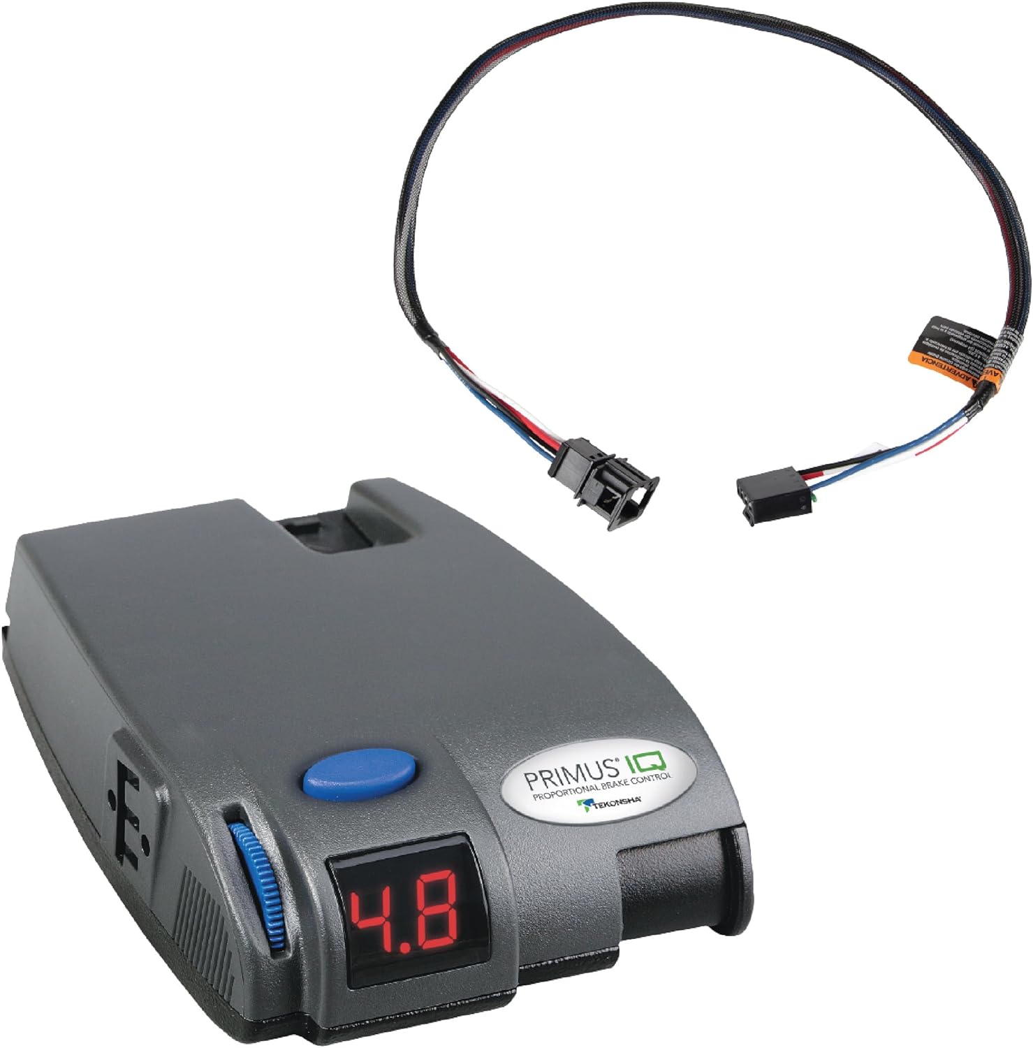 Tekonsha 90160 Primus IQ Proportional Brake Controller for Trailer with 2, 4, 6 Brakes (1-3 Axles) and 307200 Trailer Brake Controller Custom Harness for Volkswagen, Audi, Porsche