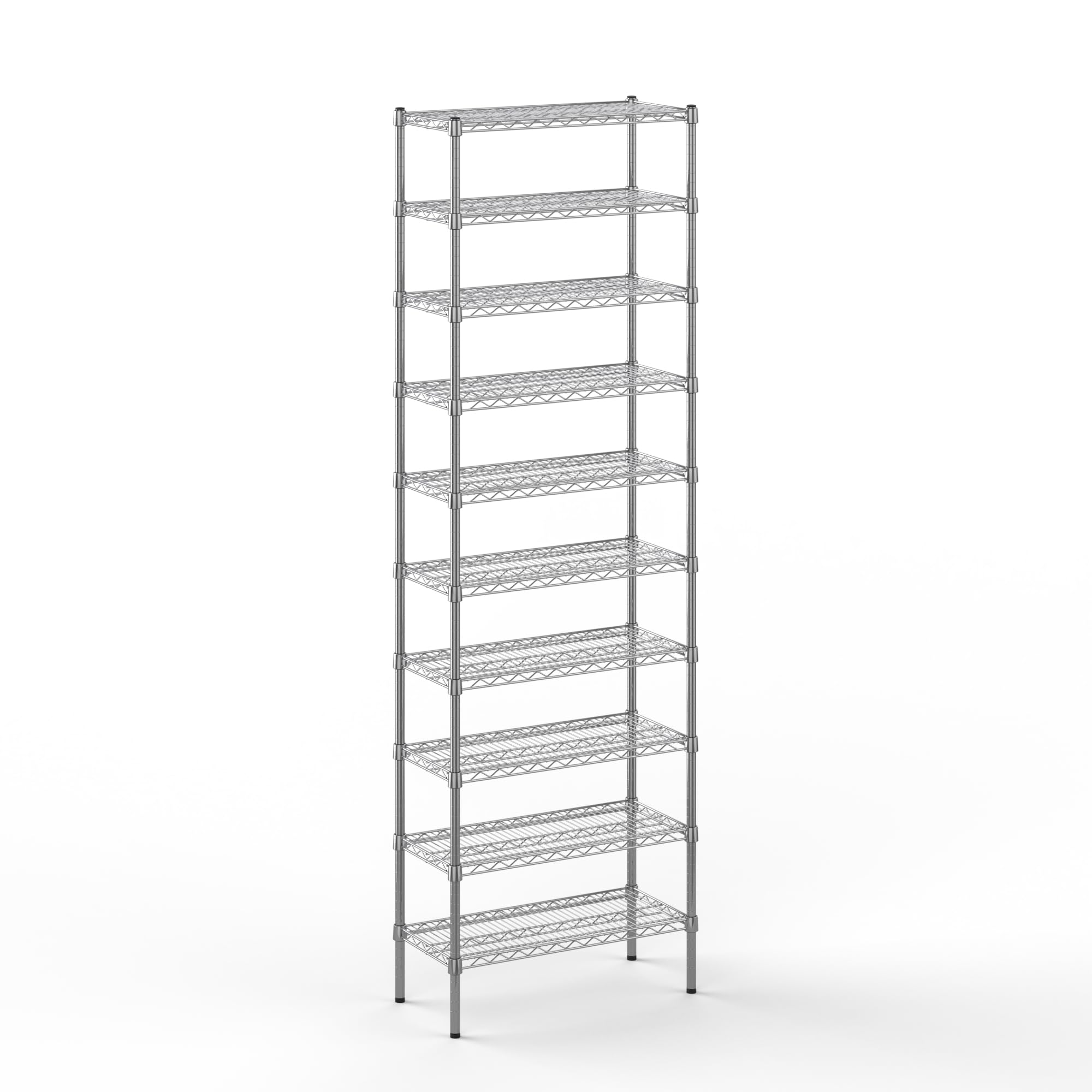 14" Deep x 30" Wide x 96" Height Wire Shelving Kit | 10-Tier | NSF Commercial Storage Rack Unit