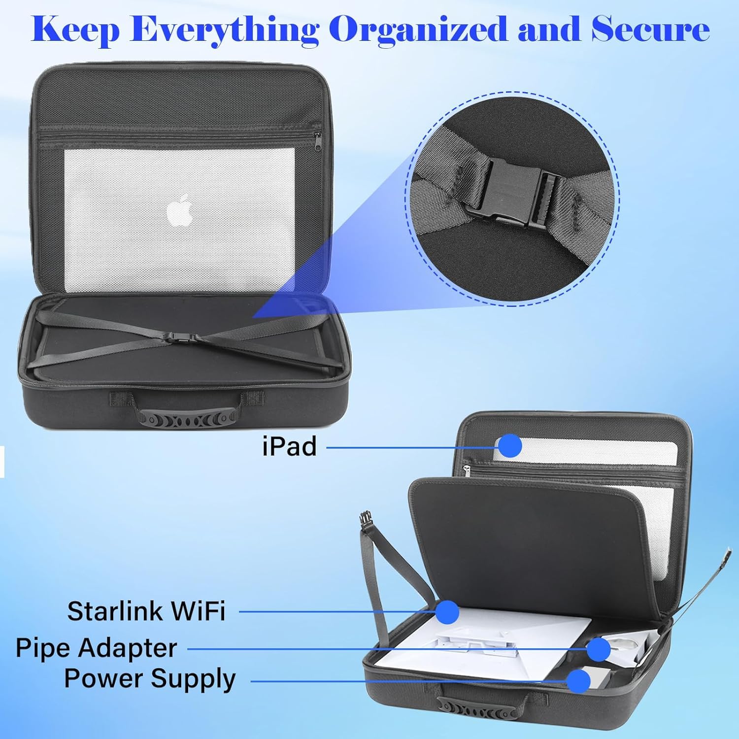 Starlink Mini-Hülle – Starlink Mini-Zubehör, tragbare Tasche für Master Disk und Zubehör für Wohnmobil, Reisen, Outdoor, Verwendung Star Link Mini-Tasche