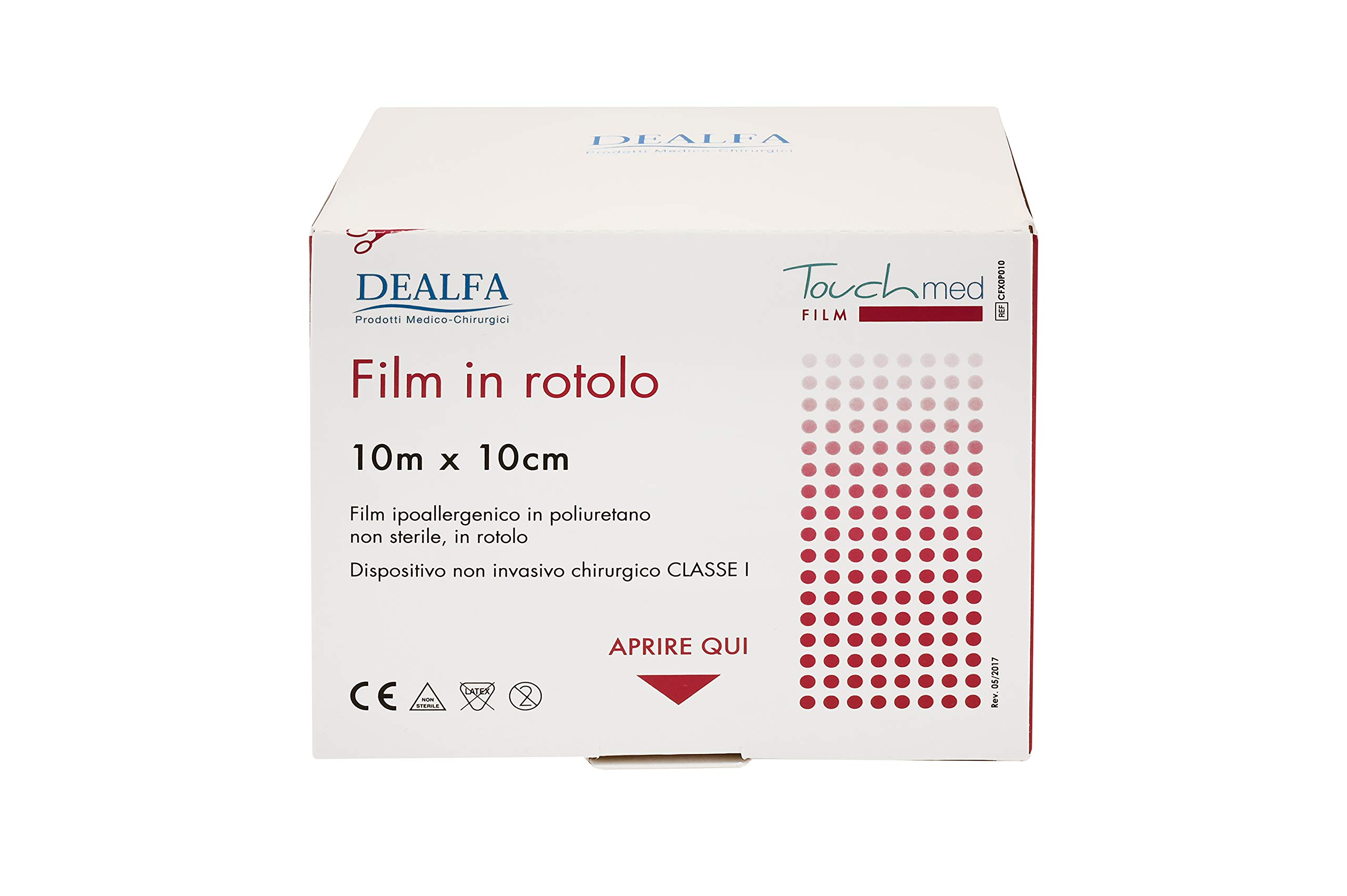 TOUCHMED TATTOO Protection - Film di Poliuretano in Rotolo - cm 10x10 mt - Pellicola Adesiva, Protettiva, Impermeabile e Traspirante - Monouso - Confezione da 1 Pezzo