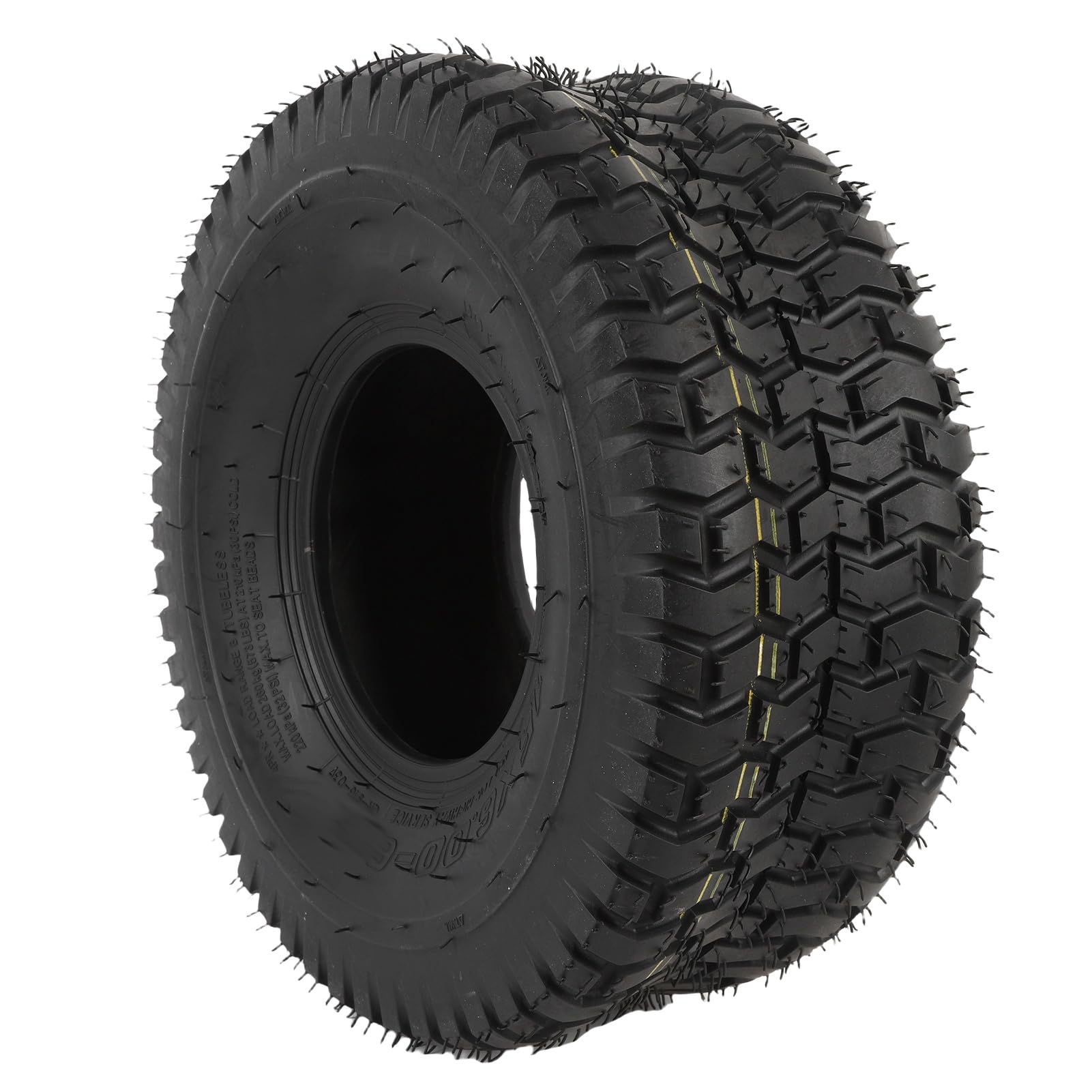 RiToEasysports Neumático de Vacío, Neumático de 15x6.00-6 sin Tubo sin Tubería para la Carretilla del Tractor del Patio del Carro Cortacésped, con Material de Goma, Textura sin Deslizamiento, Agarre
