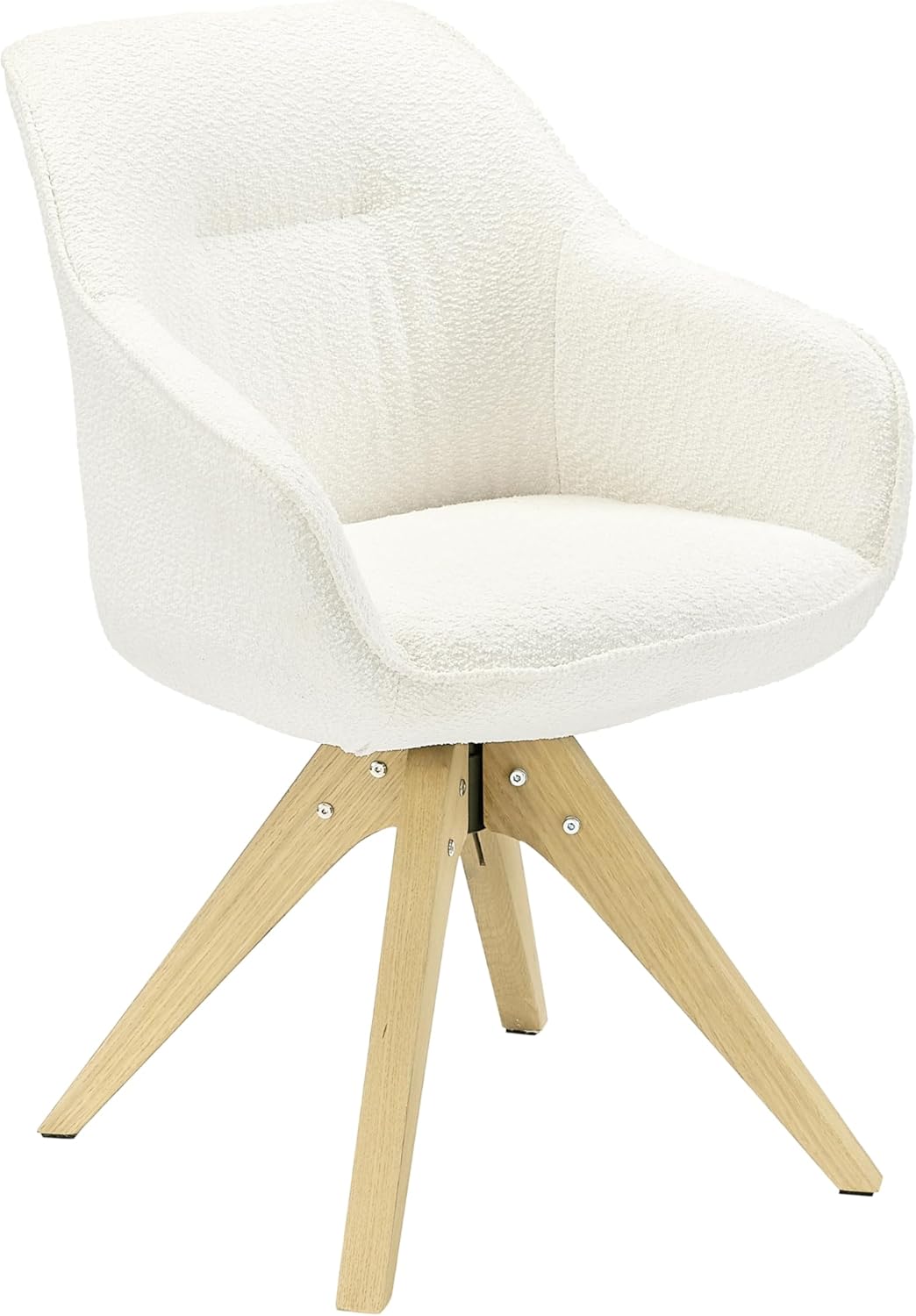 Art Leon Dining Chair, Mid Century Modern Boucle Fabric