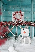 Vista 6 de RECUTMS Guirnalda de bayas rojas para decoración de Navidad, guirnalda navideña de 5.9 pies, guirnaldas de bayas artificiales con tallos flexibles