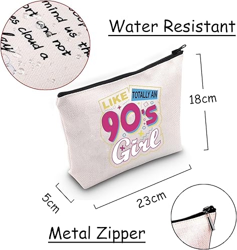 Miniatura 2 de JXGZSO Regalo retro para amantes de los 90, bolsa de cosméticos femenina de los años 80 y 90, regalo de nostalgia para despedida de soltera, Como