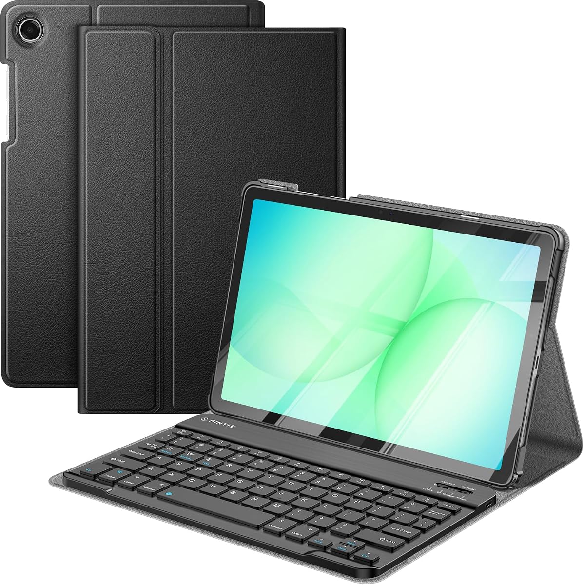 Funda con Teclado para Samsung Galaxy Tab A11 Plus/A9 Plus de 11'', Negra | 3 ángulos de visión, teclado Bluetooth desmontable, batería recargable, protección dual, uso en viajes de estudio y trabajo