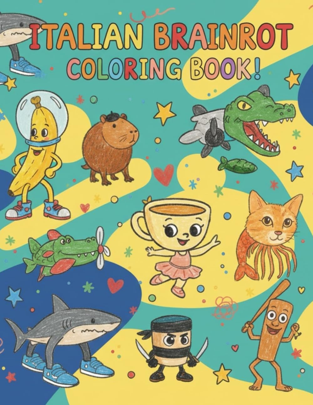 ITALIAN BRAINROT: COLOURING BOOK