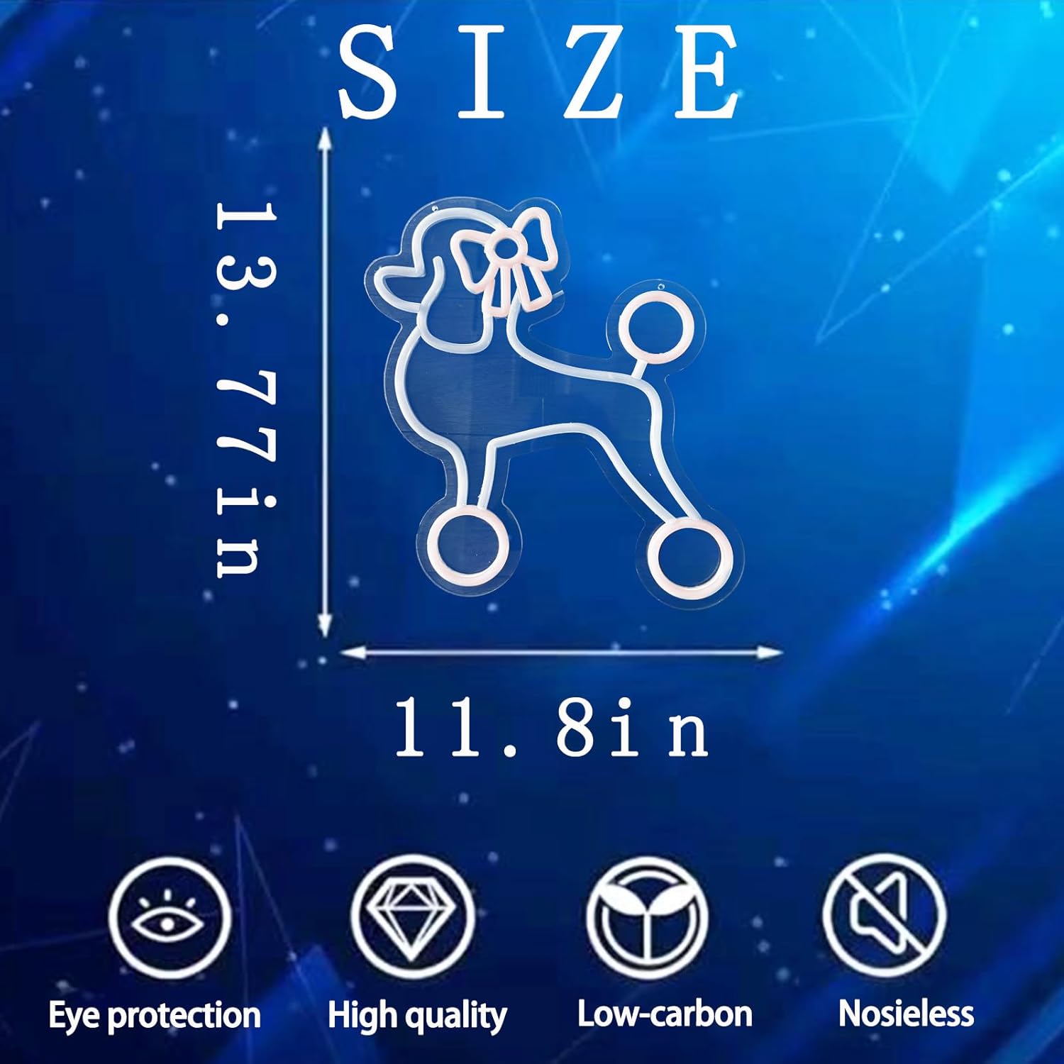 Neon dog Signfor Wall Decor,Cute Neon Light Animal Neon Sign for Bedroom,Girl Room,Pet Shop,Art Wall Decoration,Pink Ne on Light Birthday Gift for Girl Boy Dog Lovers - Image 3