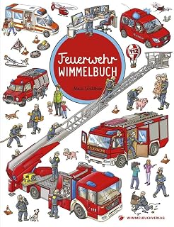 Feuerwehr Wimmelbuch, großes Bilderbuch ab 2 Jahre