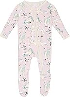 Vista 62 de KicKee Baby & Toddler - Pijama de viscosa ultrasuave de bambú con patas abatibles y puños