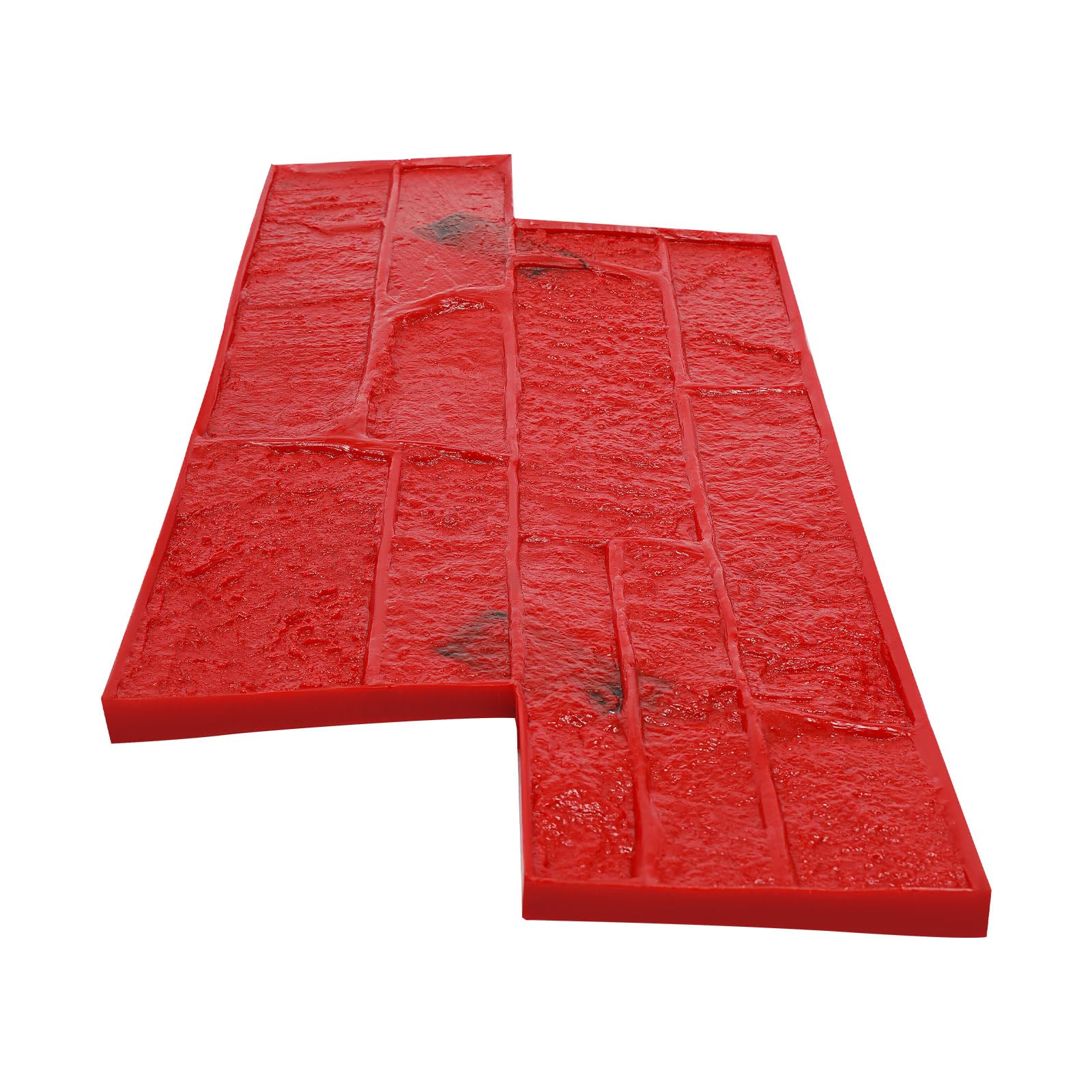 Moldes para Estampar concreto con Textura de Madera de 17x10 Pulgadas, con Asas, tapetes para Estampar concreto, Sellos de Cemento PU para Paredes Exteriores, Suelo y Caminos (Textura de roc