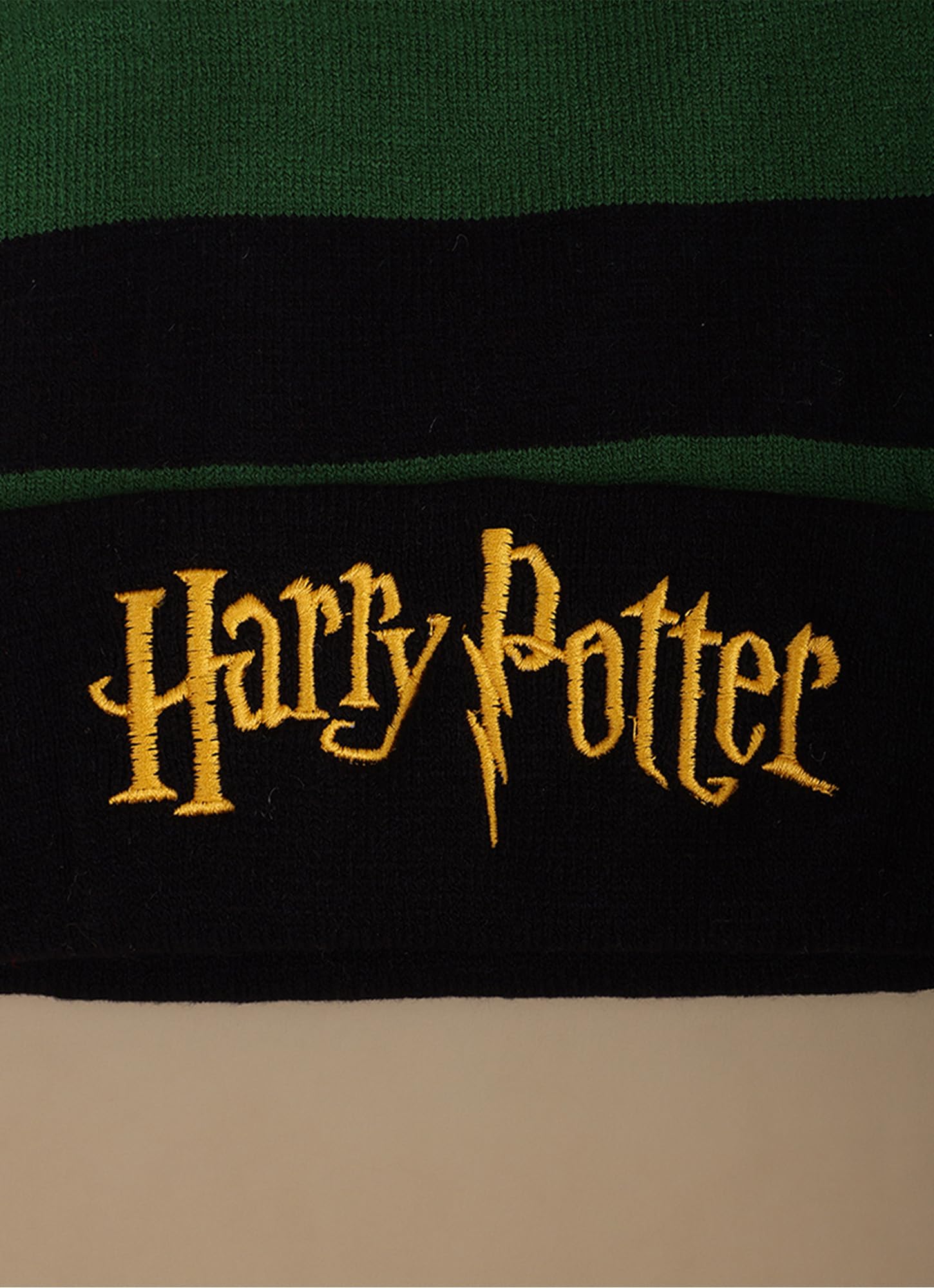 Kidsville Official Harry Potter Embroidered Black Green Beanie for Boys & Girls | Warm Winter Head Cap Kids 3