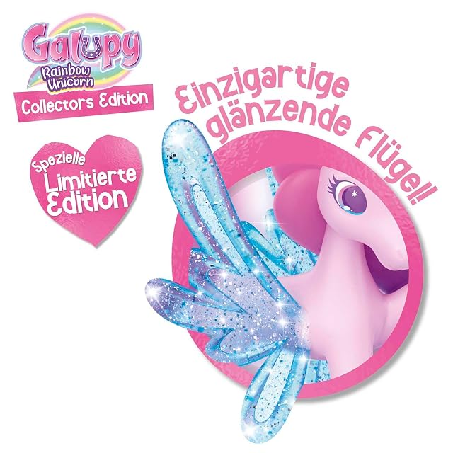 Foto 2 de 7 de Galupy Unicornio con Alas - Figura Coleccionable con Cristal
