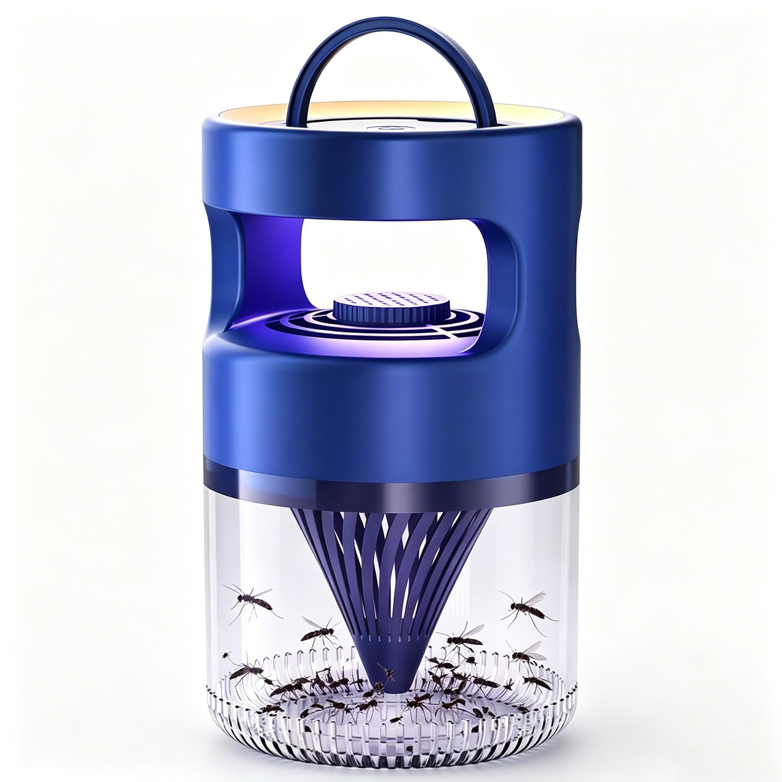 Mosquito Killer Lamp, Electric Bug Zapper Indoor/Outdoor Rechargeable Insect Pest Fly Killer with UV Light, Insect Fly Zapper Mosquito Repellent for Home, Bedroom, Garden, Camping (Blue)