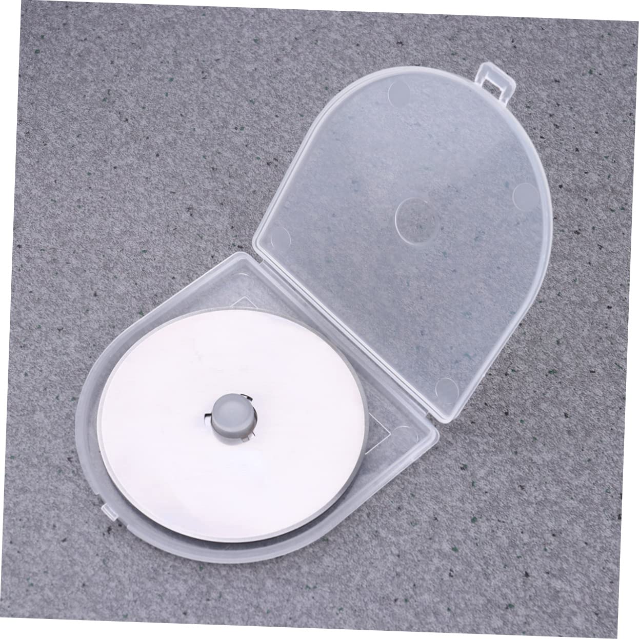 Tofficu 10stücke Teiliges Rundmesser Ersatzklingen Mit Aufbewahrungstasche Schneidklingen Für Stoff Leder Papier Und Bastelarbeiten Silber