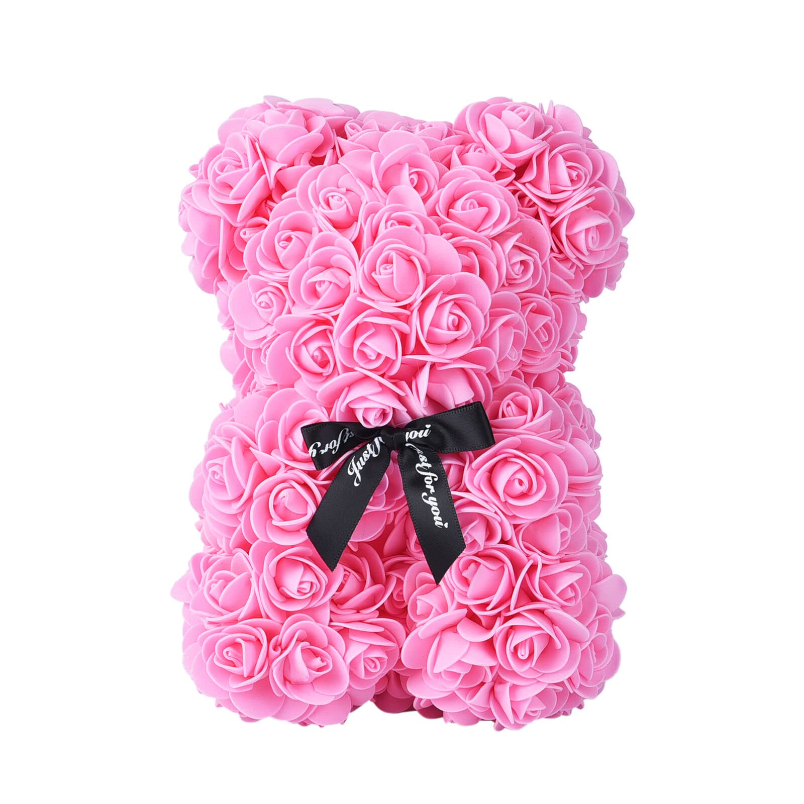 Sponsored Ad – TJC Rose Teddy Bear Flower Bear with Gift Box Birthday Romantic Valentines Gifts for her Girlfriend Love Friends Wife Fiancée PE Material with Bow Tie Everlasting Forever Pink