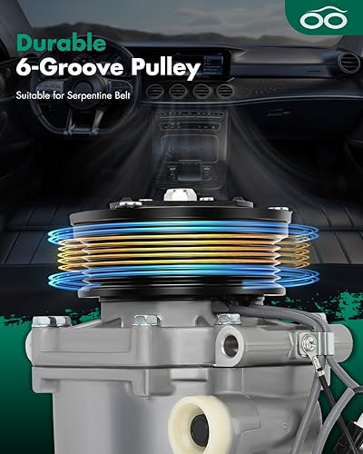 Miniatura 79 de SCITOO Compresor de CA para Ford Crown Victoria E-15 E-250 E-350 E-450 E-550 Expedition Explorer para Lincoln Aviator Town para Mercury Grand