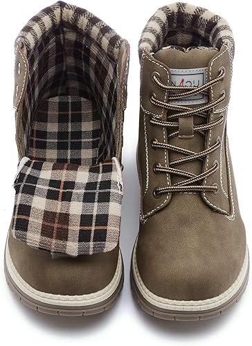 Miniatura 6 de ANJOUFEMME - Botas de senderismo y trabajo para mujer, impermeables, botines para mujer, exteriores, ligeras, para nieve, invierno, senderismo,