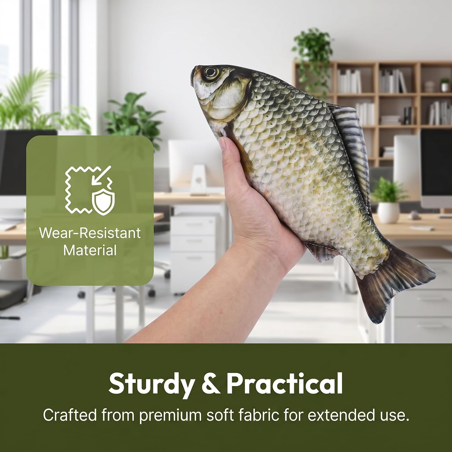1Pc Simulation Fish Zipper Storage Pouch, Portable Cosmetic Organizer image 4