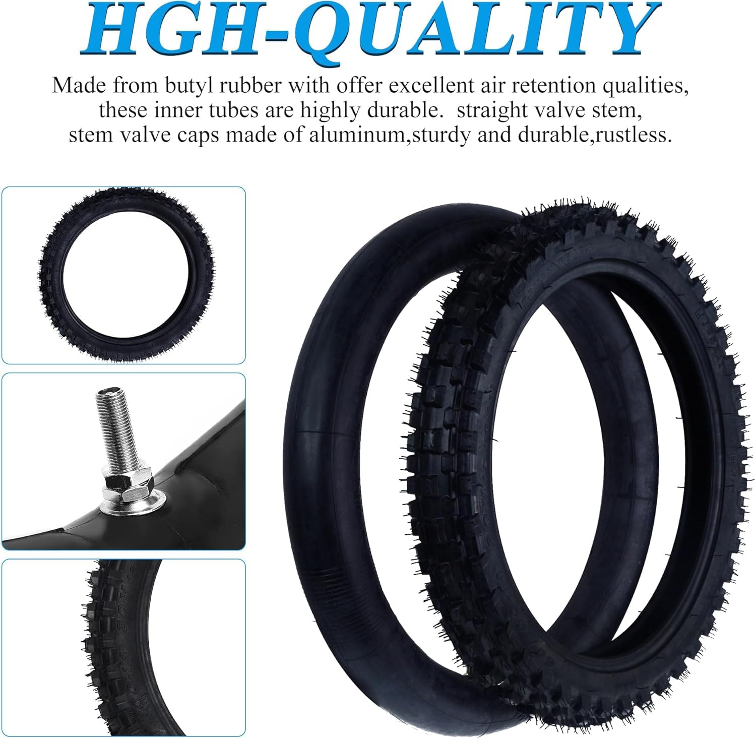 2.50/2.25 X 14 60/100-14 Front Tire Inner Tube 2.50/2.25-14 Pit Dirt Bike TR-4 Valve