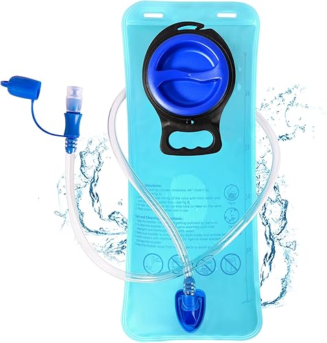 MIYCOO Vejiga de hidratación, bolsa de agua a prueba de fugas de 2 litros para mochila de senderismo, bolsa de depósito de agua de amplia apertura