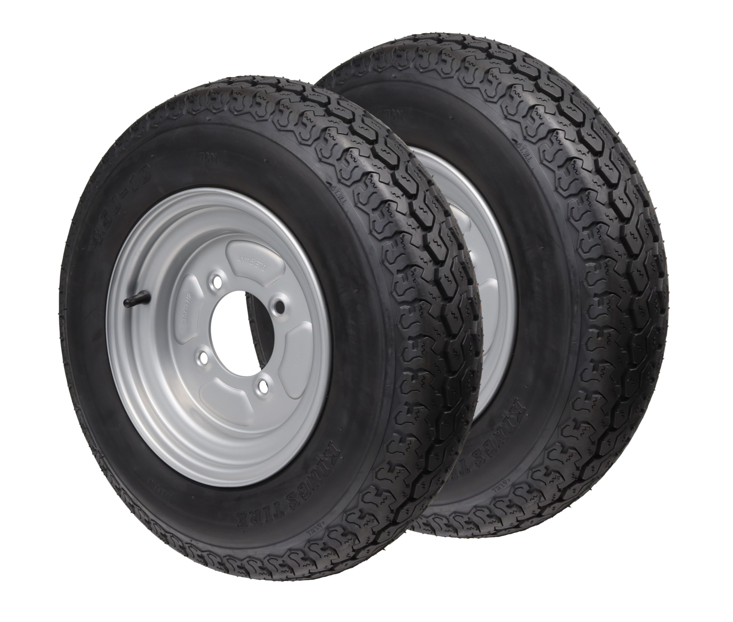 Ruota completa rimorchio 4.50 10 400 kg foro centrale 85 mm cerchio 4x115 pneumatico cerchio francese foro 3.50B x 10 H2 ET 0 (1)