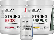 BARE PERFORMANCE NUTRITION BPN Health & Wellness Bundle, Strong Reds, Strong Greens Lemon, Strong Joints