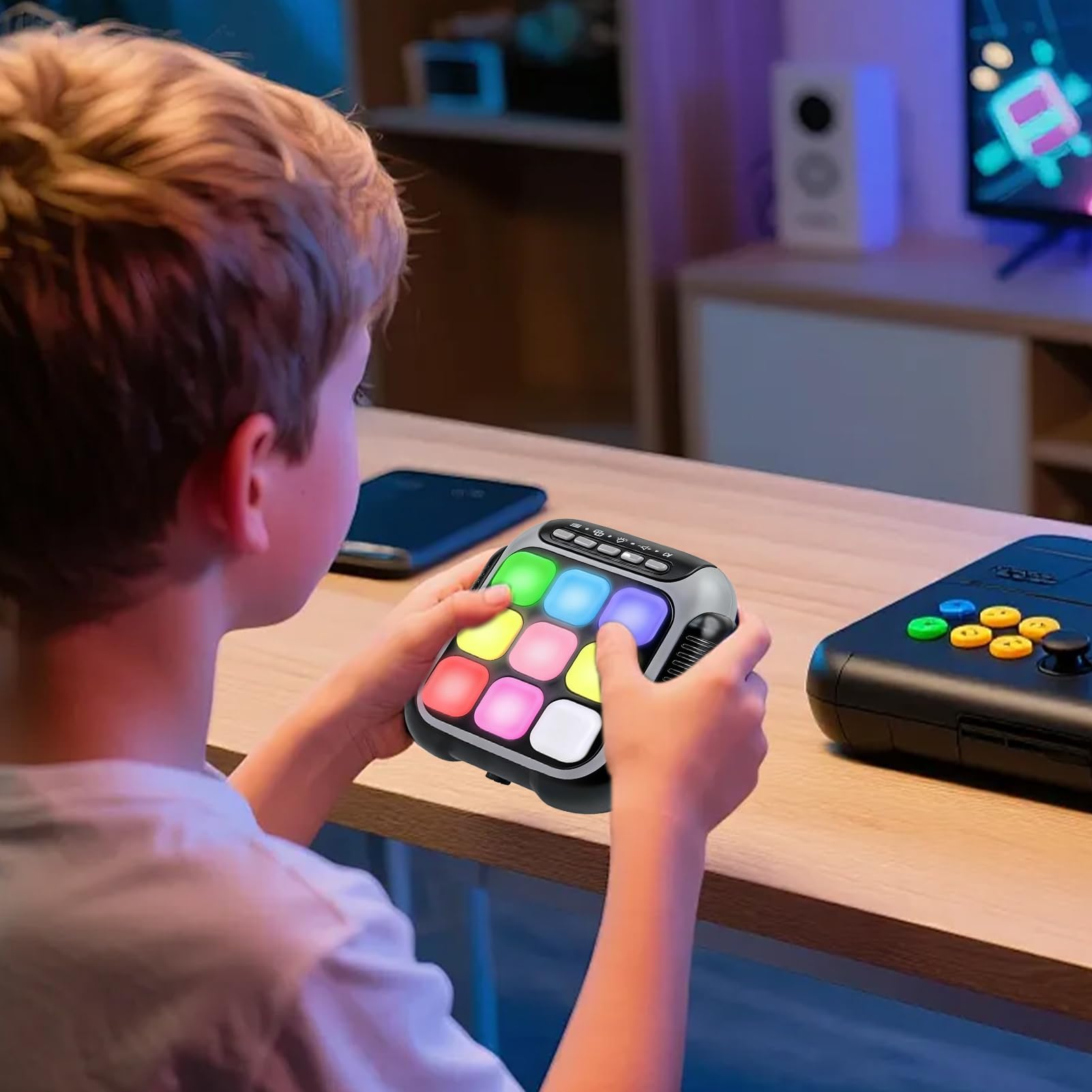 Jeu Sensoriel Fidget Électrique 1.89 Pouces Jouet d'Apprentissage Interactif pour Enfant