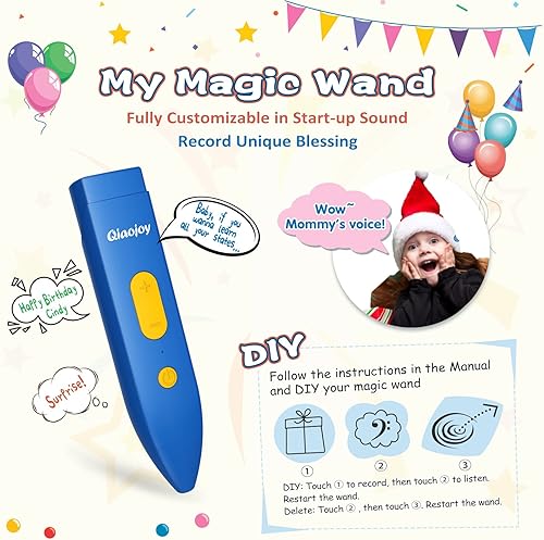 Miniatura 7 de Qiaojoy Bilingüe interactivo para niños que hablan de Estados Unidos mapa para aprendizaje de niños juegos de geografía mapa electrónico educativo