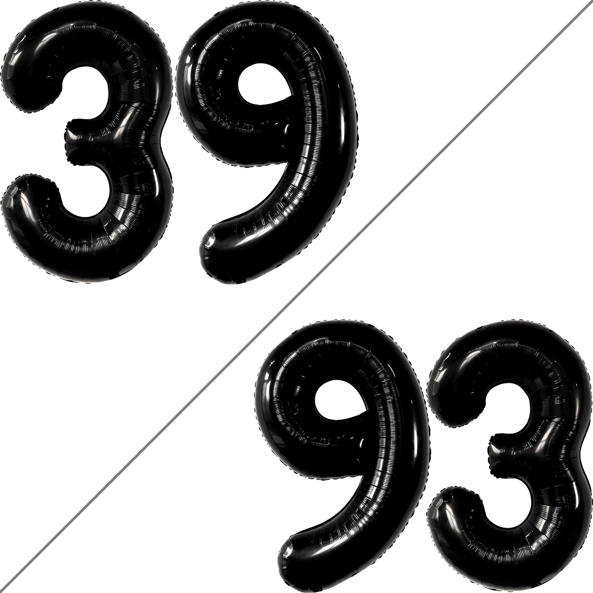 Amazon | KatchOn 大きな39個のバルーン ブラック - 40インチ | 39個の