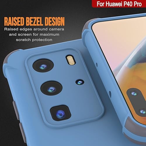 Miniatura 9 de Punkcase Funda diseñada para Huawei P40 Pro Serie Sunsh funda protectora y ligera de TPU con esquinas de absorción de golpes compatible con Huawei