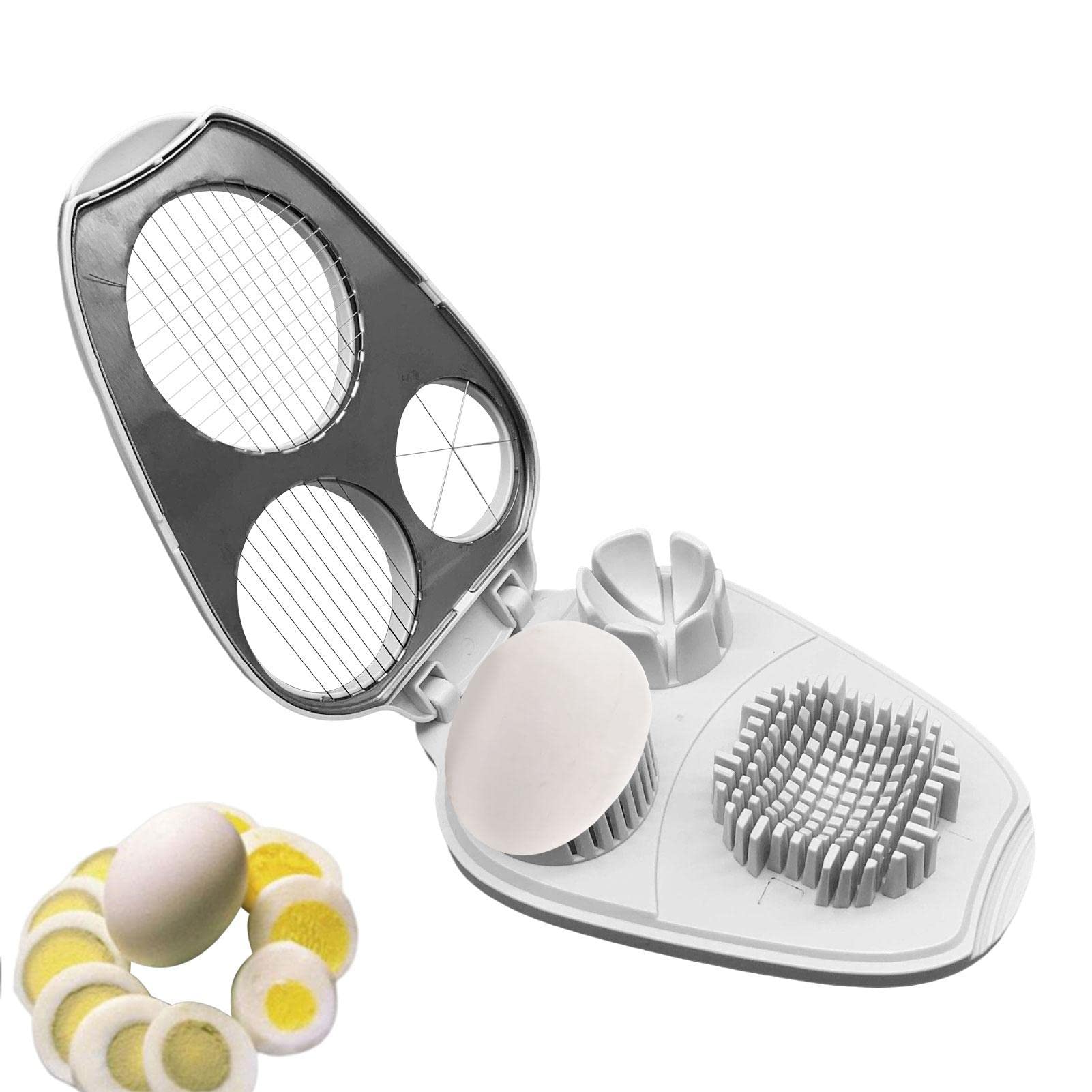 Pigmana Egg Cutter | Multipurpose Stainless Steel Slicer Dicer For Soft Fruit Mushroom, Egg, Cheese, Strawberry, Banana