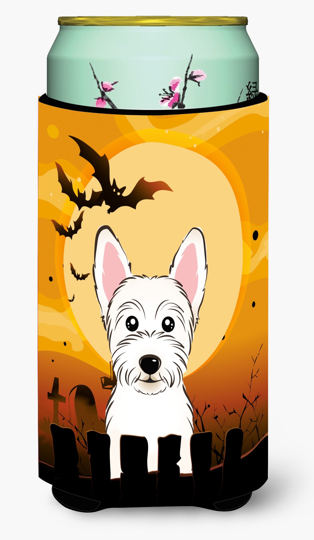 Caroline's TreasuresHalloween Westie Tall Boy Koozie Hugger, Multicolor