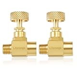 Litorange 2 Pack Heavy Duty Brass Replacement Control Needle Valve 1/4