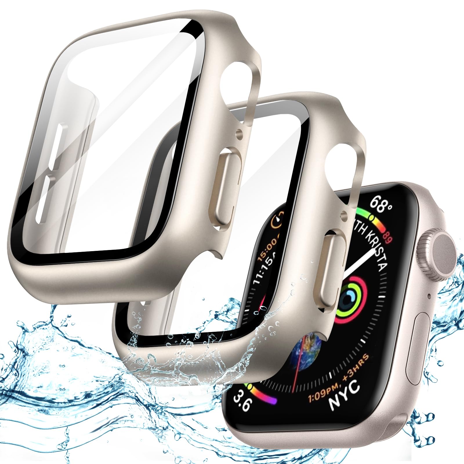 JETech Waterproof Case for Apple Watch SE 3/2/1, Series 6/5/4 44mm, Black — Amazon image 13