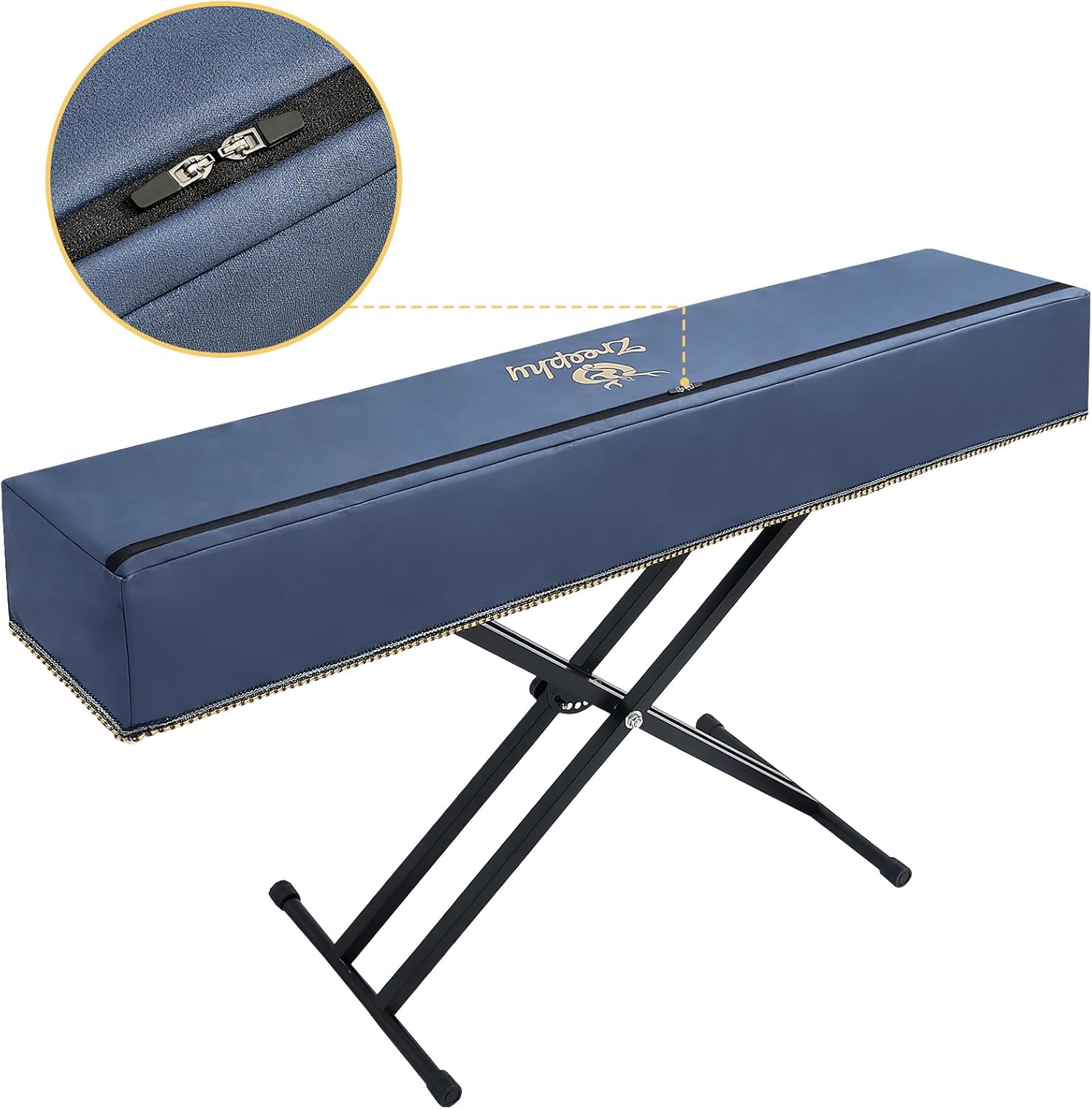 Piano 88 Keys Keyboard Dust Cover with Music Stand Opening of Zipper Design, Dust Proof Cover Compatible for Yamaha P35 P45 P48 P71 P85 P95 P105 P115 P125 Digital Pianos Keyboards