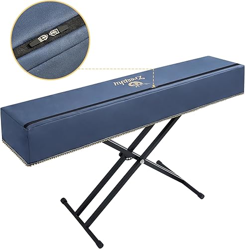 Miniatura 8 de Zreephy Cubierta antipolvo para teclado de piano con soporte de música, diseño de apertura de cremallera, cubierta a prueba de polvo compatible con