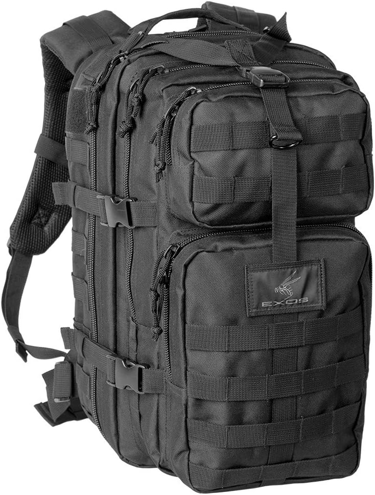 Exos Bravo Tactical Assault Hiking Camping Backpack Rucksack Bug Out Bag Daypack MOLLE Equipped Hydration Pack Compatible