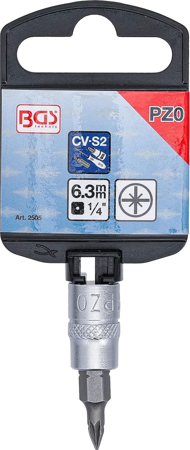 BGS 2505 | Bit Socket | 6.3 mm (1/4") Drive | Cross Slot PZ0