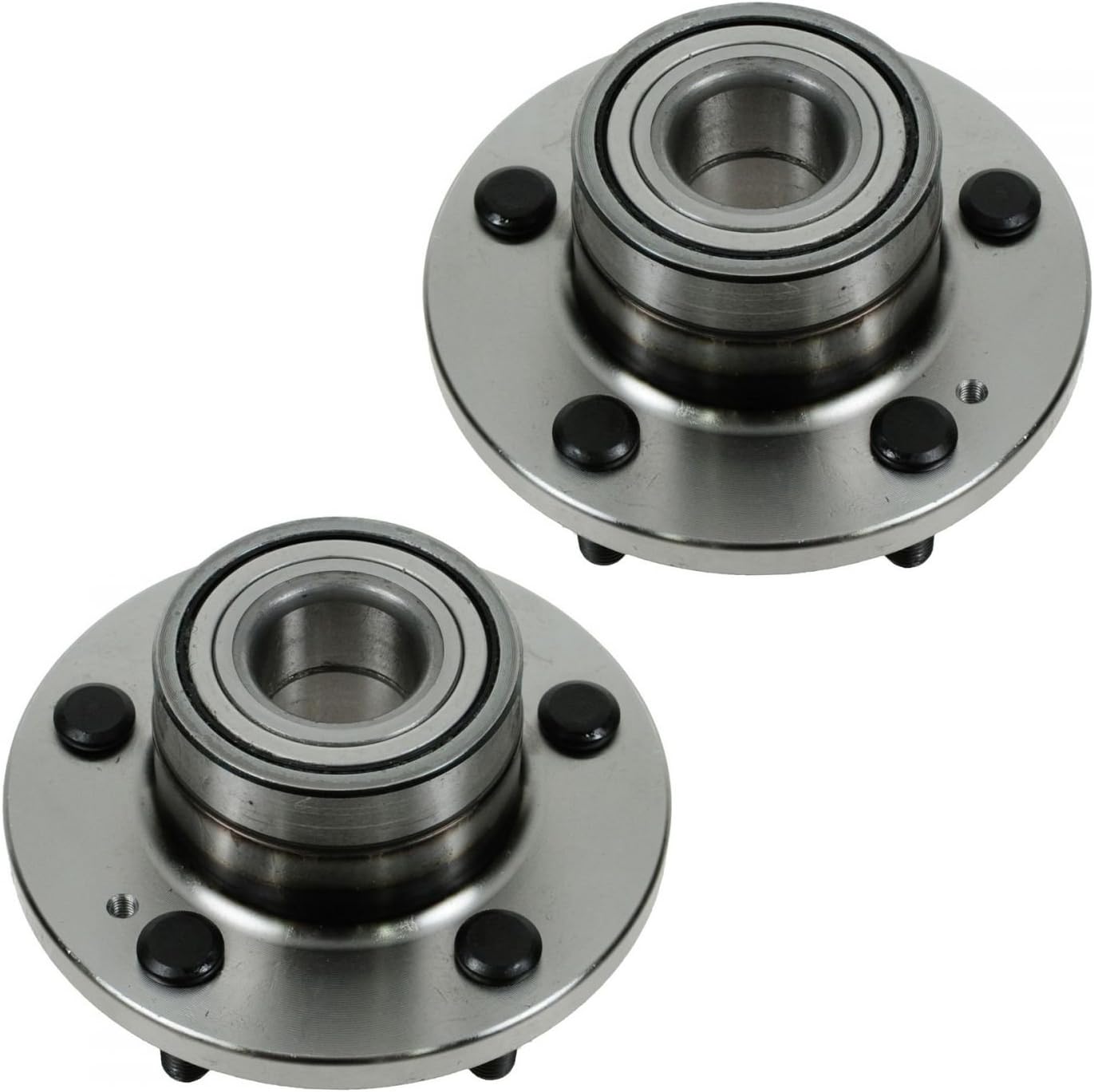 TRQ 2 Piece Rear Wheel Bearing & Hub Assembly Set Compatible with 2001-2004 Hyundai Santa Fe