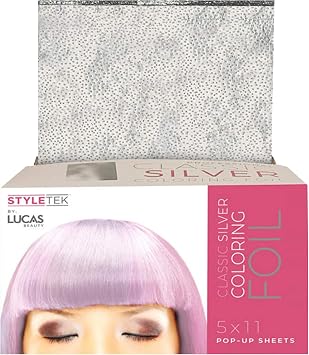 STYLETEK Styling Salon Textured Foil 5" x 10" 500 Prefolded Sheets HC-06115-500