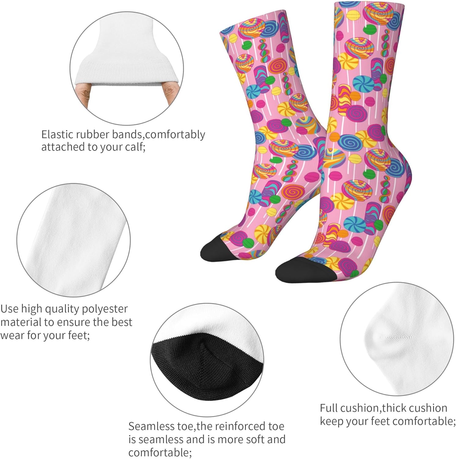 Women's Casual Socks,Funny Novelty Crew Socks Birthday Anniversary Wedding Gifts(One Size) - Image 4