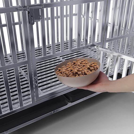 Collapsible Stainless Steel Dog Crate, 48