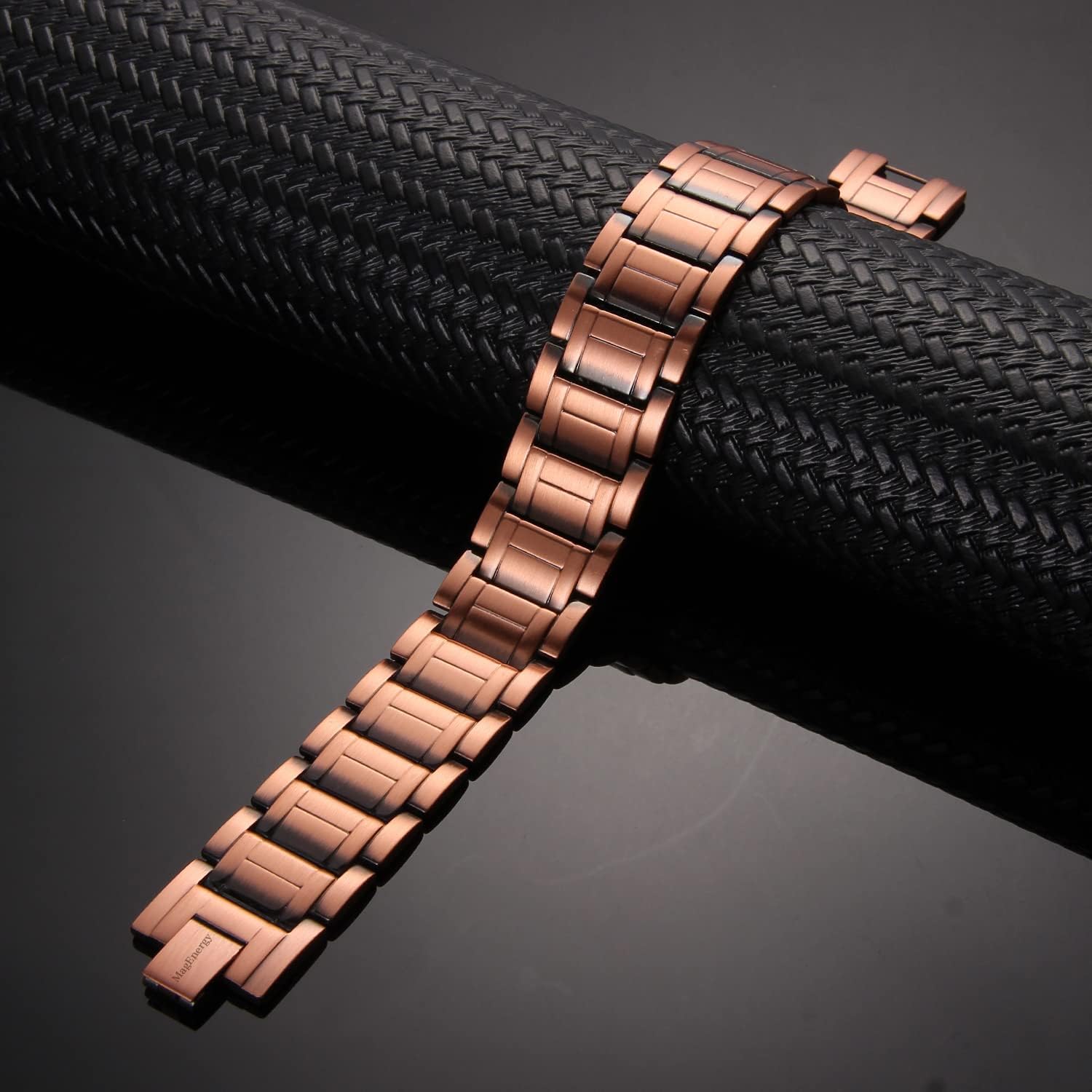 MagEnergy 99.9% Copper Magnetic Bracelet for Men 3X Magnetic Bracelets Men with Ultra Strength Magnets - Image 4
