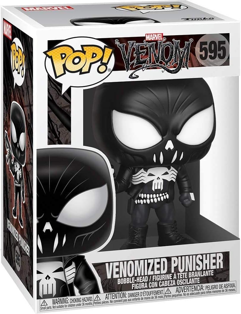 Marvel: Venom - Venomized Punisher Funko Pop! Vinyl Figure (Bundled with Compatible Pop Box Protector Case), Multicolored, 3.75 inches - Image 3