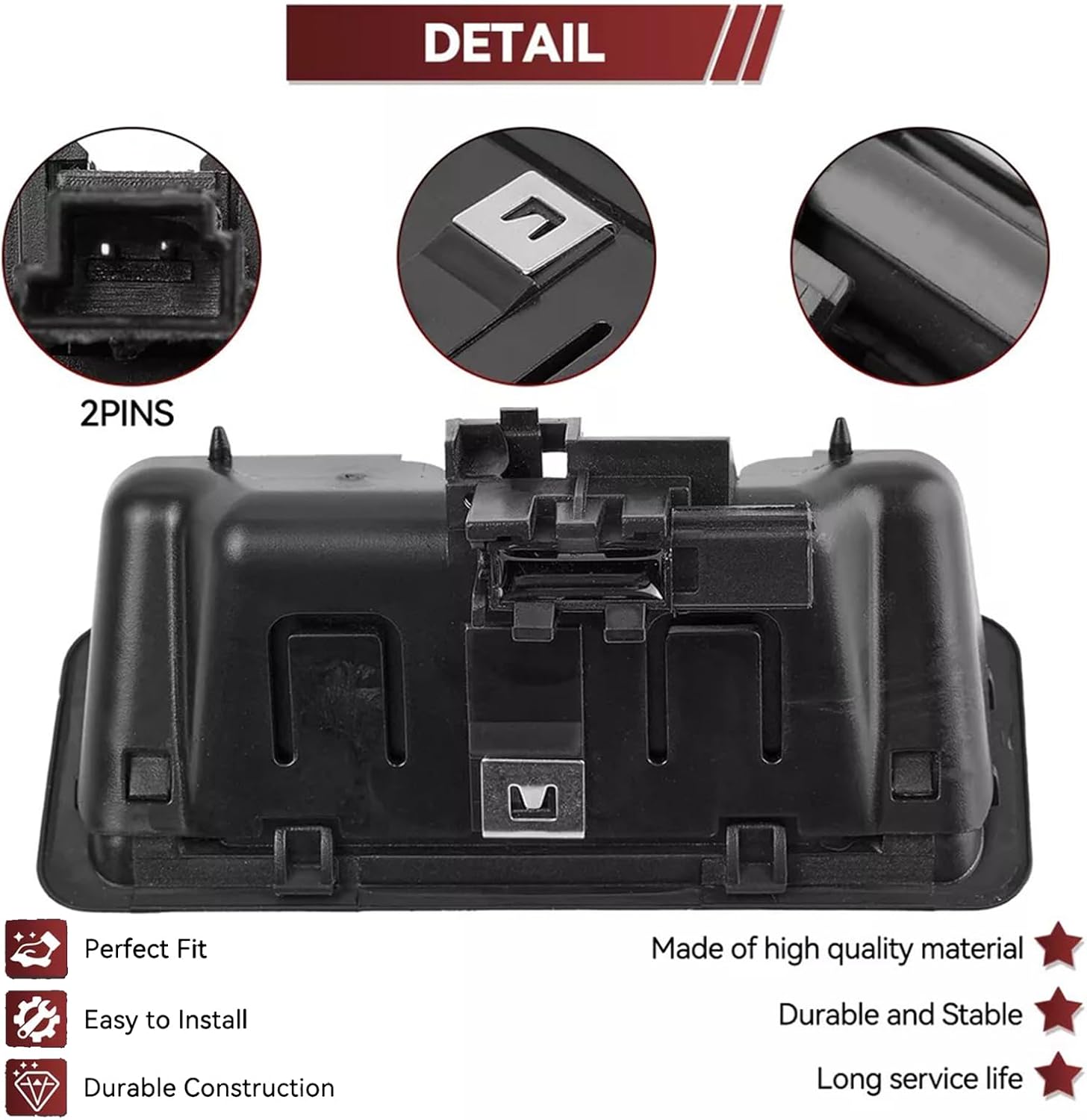 Trunk Lid Lock Release Button Handle Switch Compatible with BMW 1 3 5 Series M3 M5 X6 X5 X1 E60 E90 E91 E92 E93 E70 E71 E82 E84 Tailgate Trunk Release Switch Replaces# 51247118158 7118158